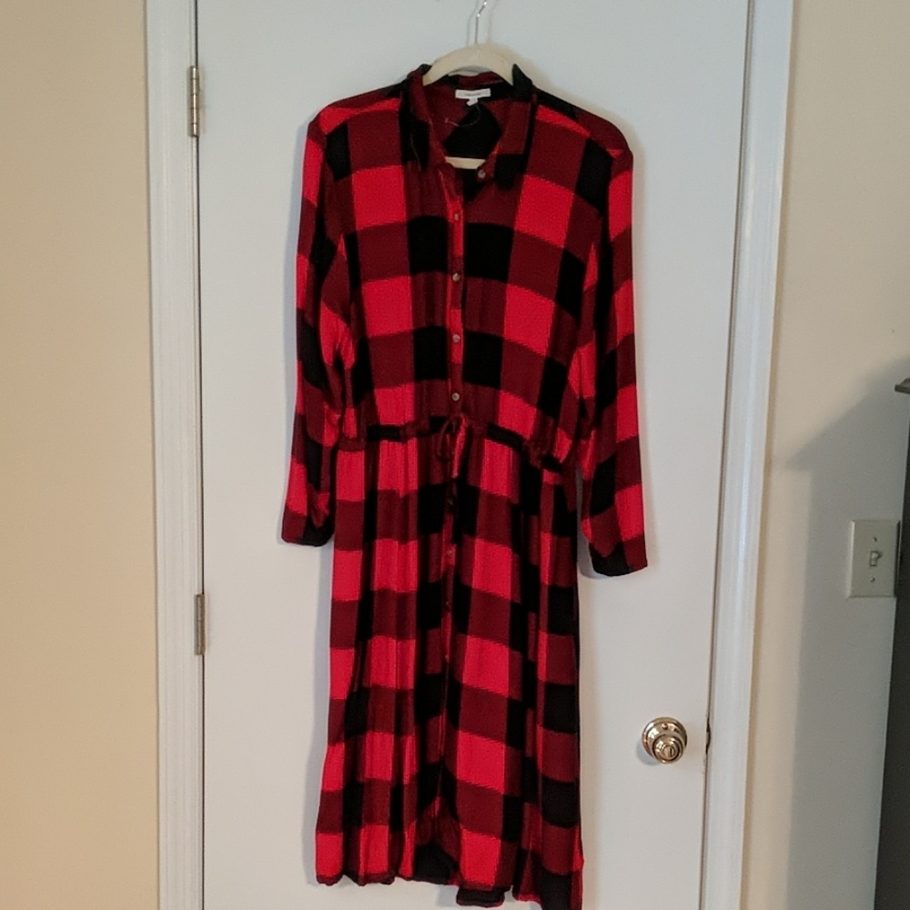 Maurice's Buffalo plaid dress XL